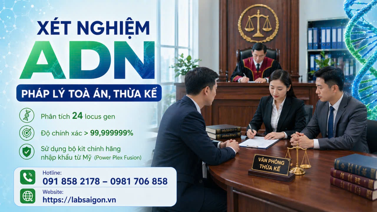XÉT NGHIỆM ADN PHÁP LÝ TOÀN ÁN, THỪA KẾ