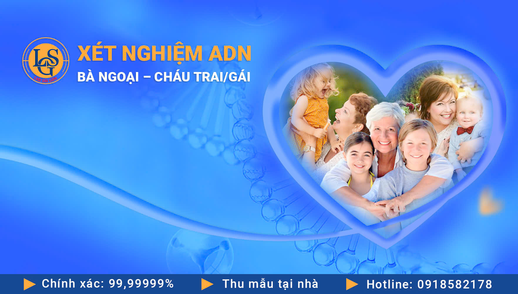 Xét nghiệm ADN bà ngoại – cháu trai/gái