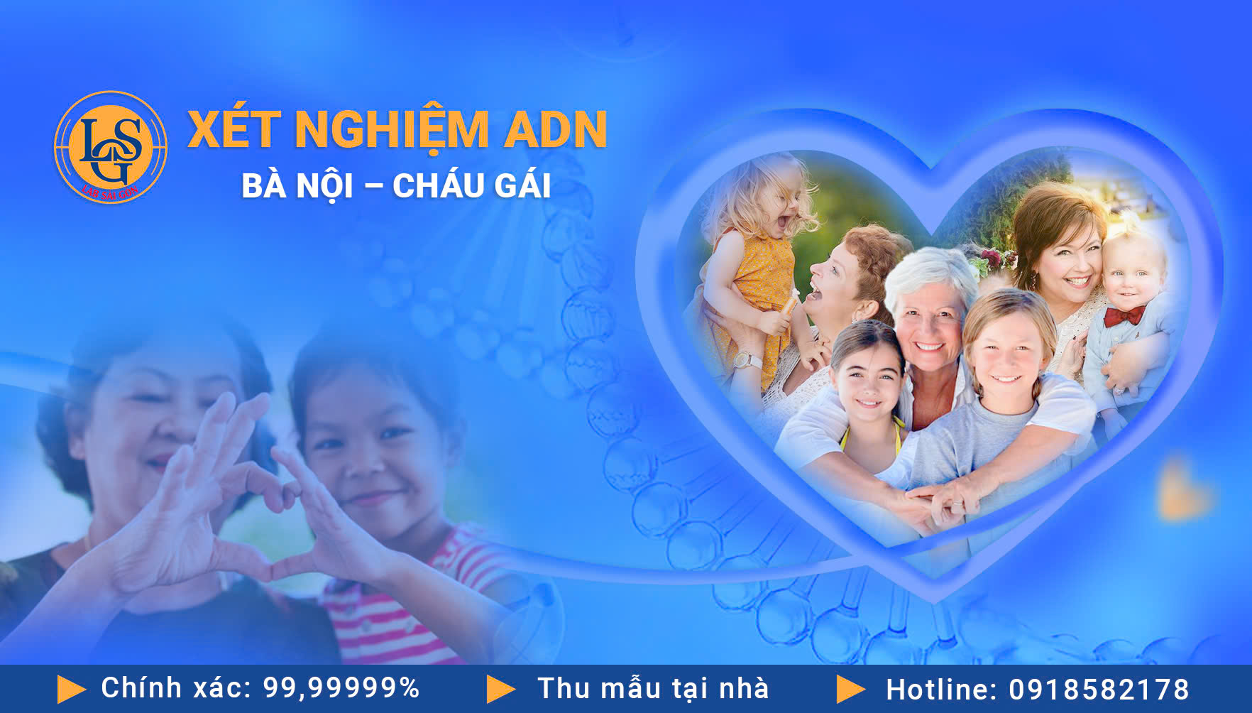 Xét nghiệm ADN bà nội – cháu gái