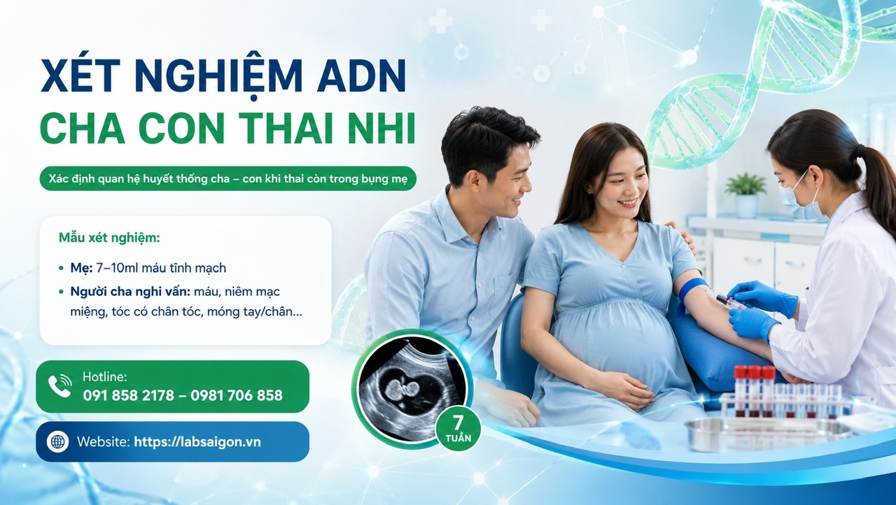 XÉT NGHIỆM ADN CHA – CON (THAI NHI)