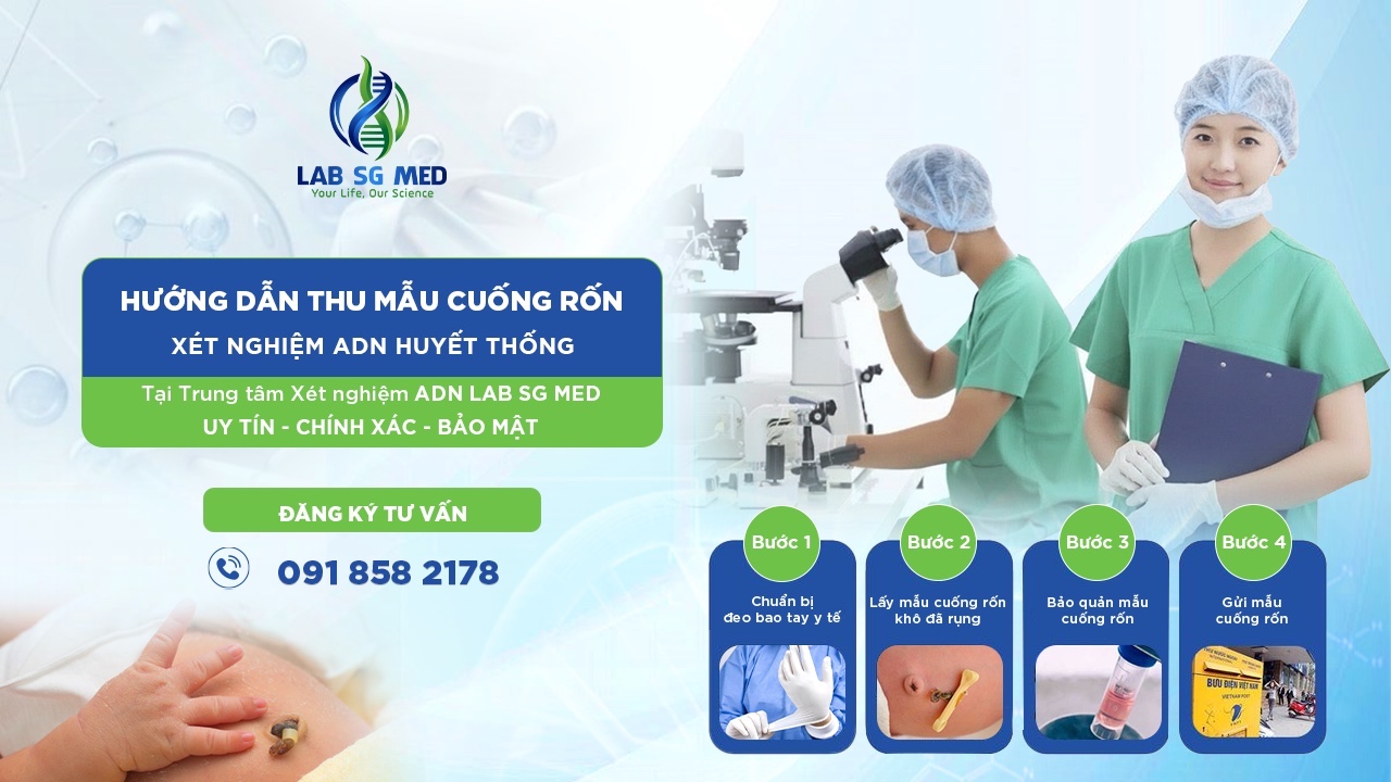 Hướng Dẫn Thu Mẫu Xét Nghiệm ADN – Mẫu Cuống Rốn