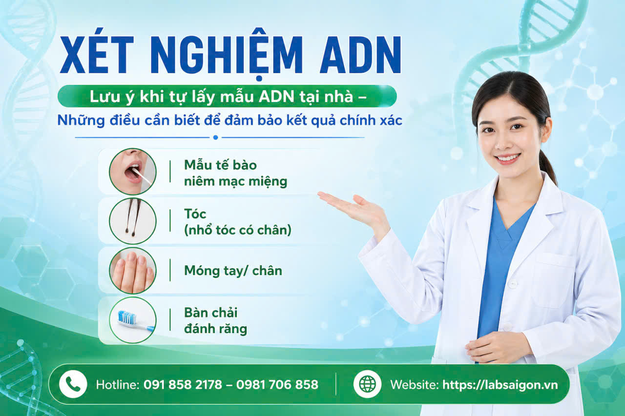 Lưu ý khi tự lấy mẫu ADN tại nhà – Những điều cần biết để đảm bảo kết quả chính xác