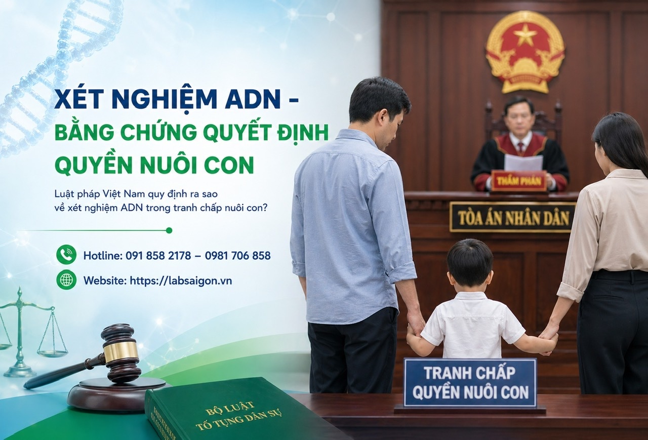 Luật pháp Việt Nam quy định ra sao về xét nghiệm ADN trong tranh chấp nuôi con?