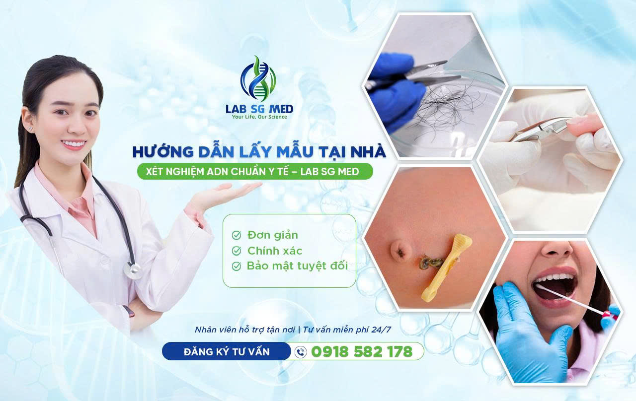 Hướng dẫn lấy mẫu tại nhà làm xét nghiệm ADN