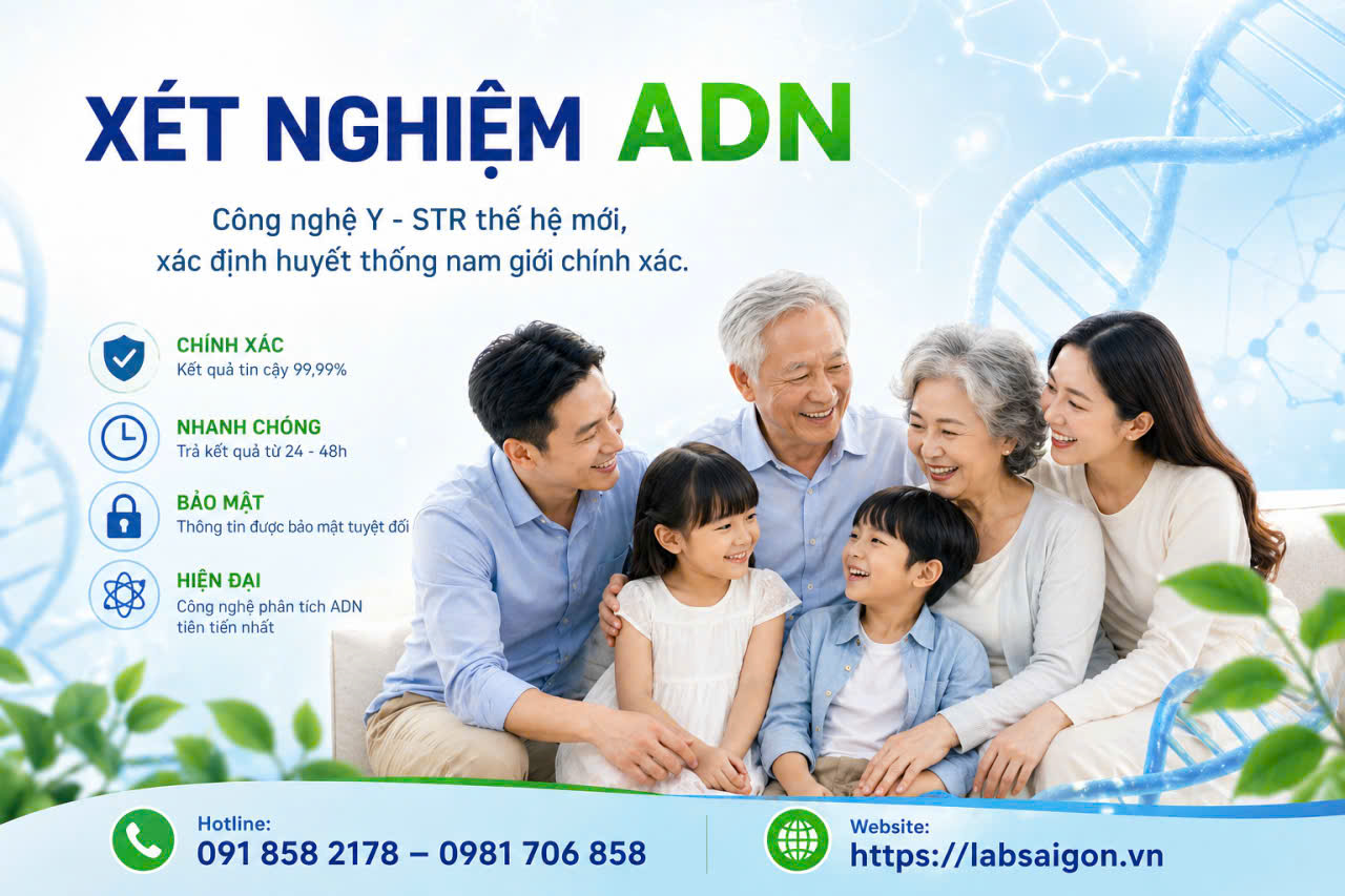 Công nghệ Y-STR thế hệ mới: Xác định huyết thống nam giới chính xác hơn 99,999%